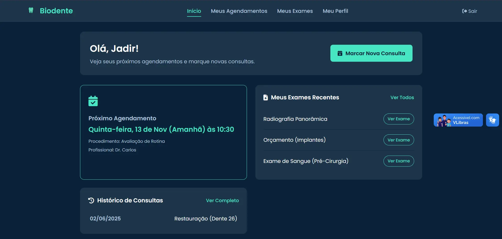 Print do Projeto de sistema de gerenciamento