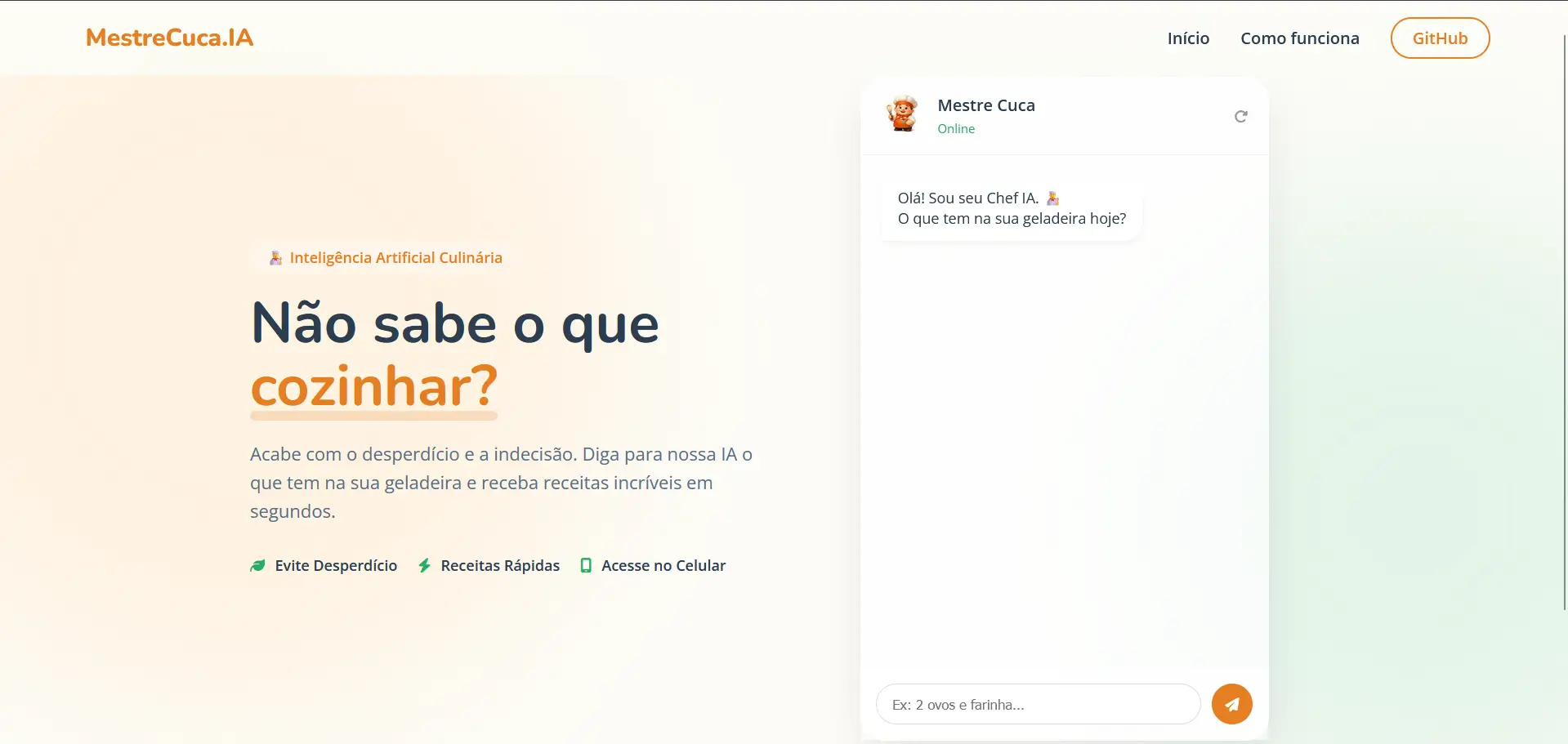 Print do Projeto site com IA